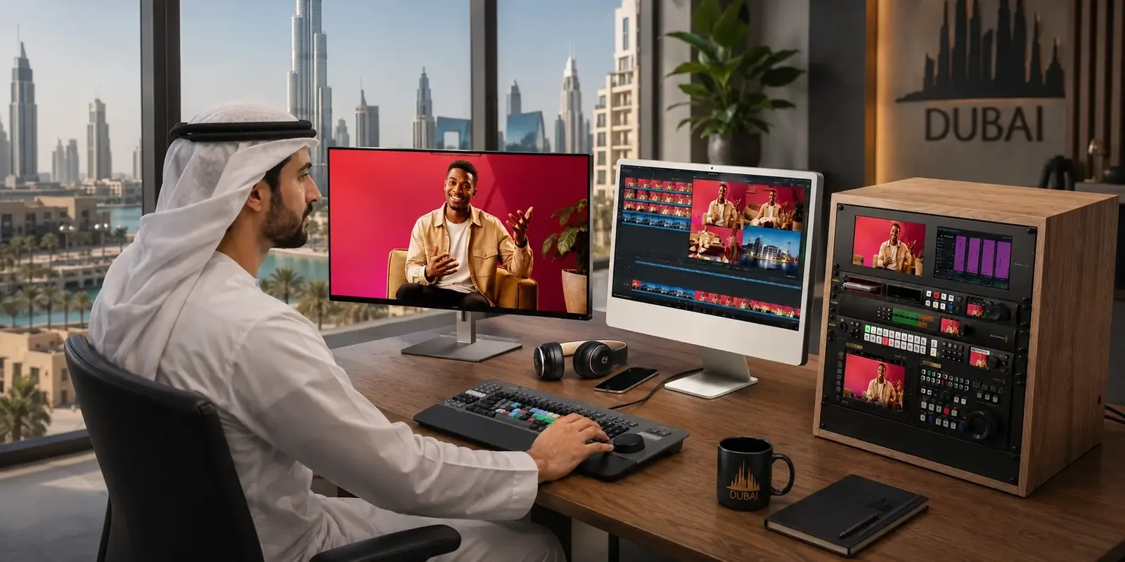 Dubai broadcast studio